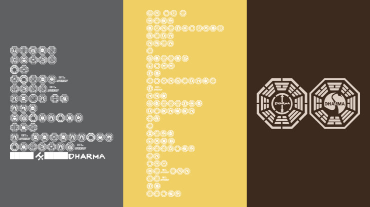 Dharma Initiative Logos Font