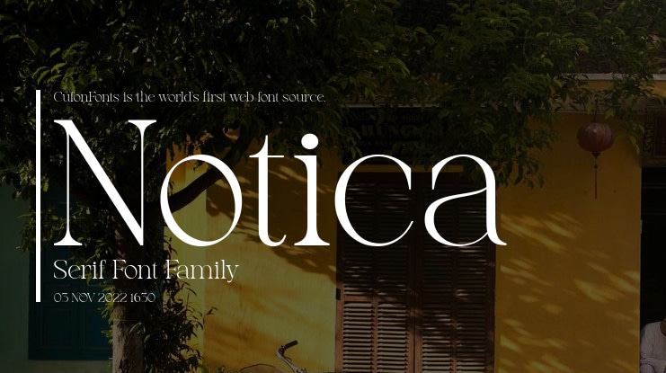 Notica Serif Font