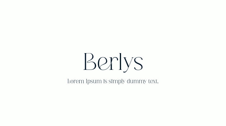 Berlys Font