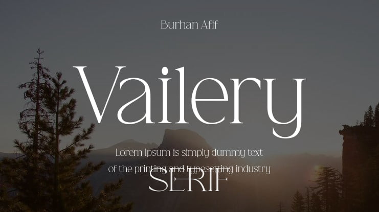 Vailery Font