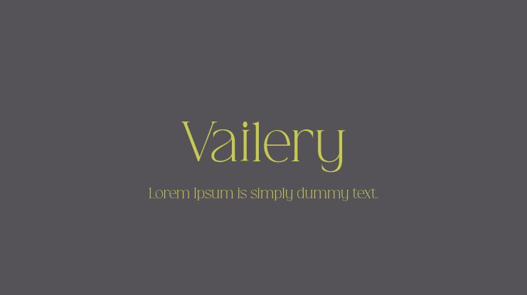 Vailery Font