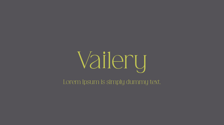 Vailery Font