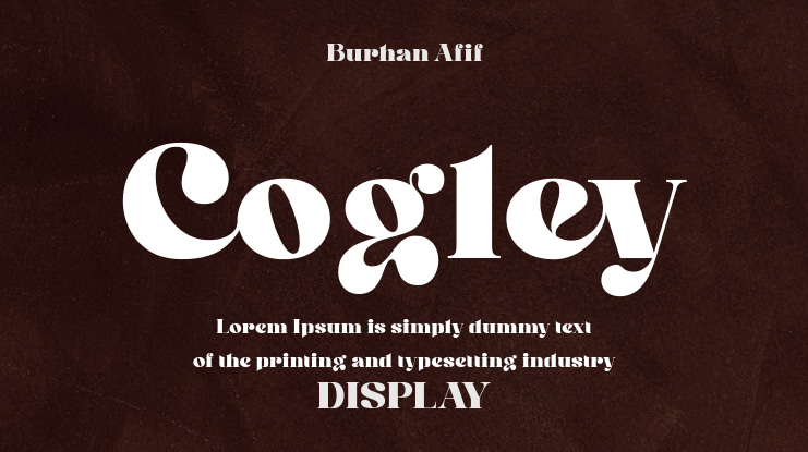 Cogley Font