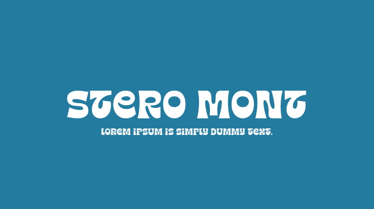 Stero Mont Font