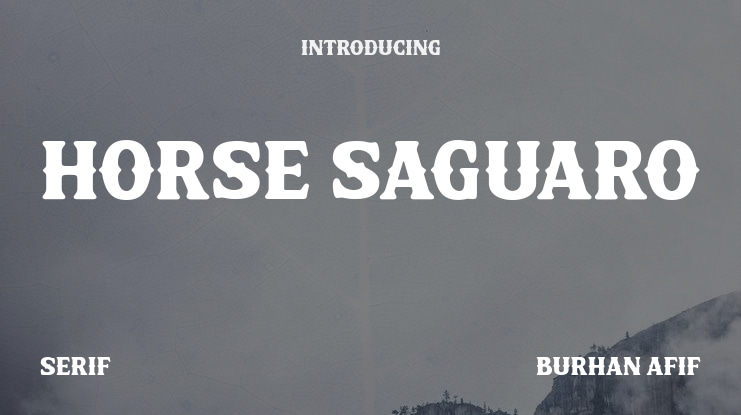 Horse Saguaro Font