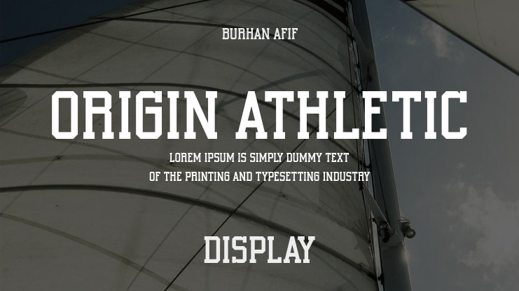 Origin Athletic Font