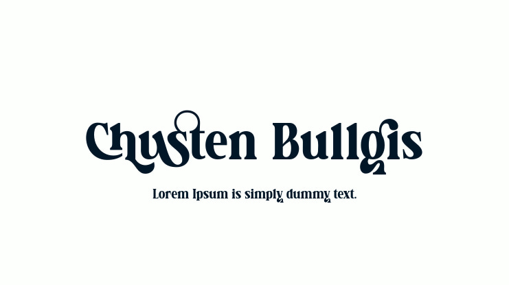 Chusten Bullgis Font