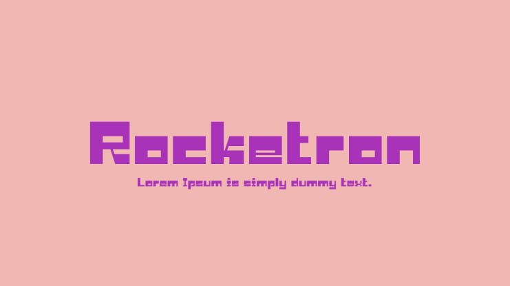 Rocketron Font