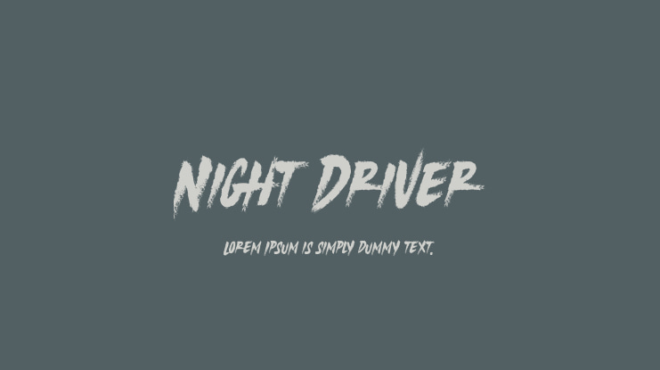 Night Driver Font