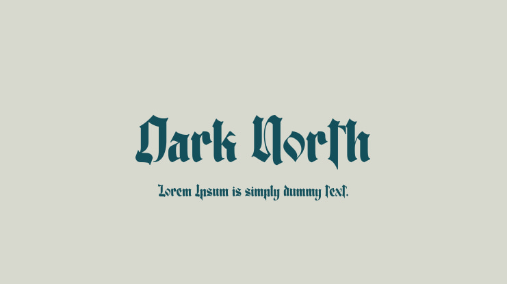 Dark North Font