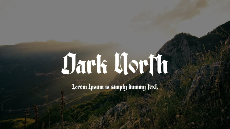 Dark North Font