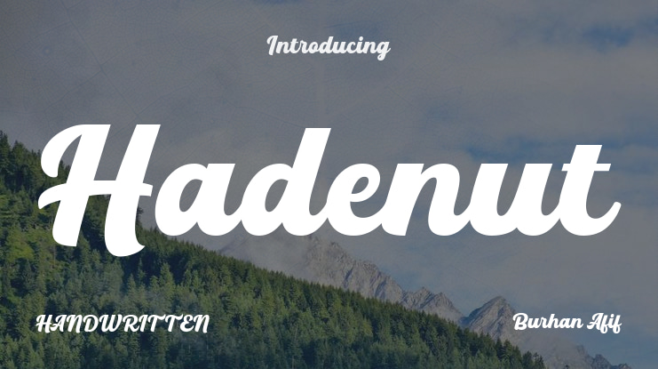 Hadenut Font