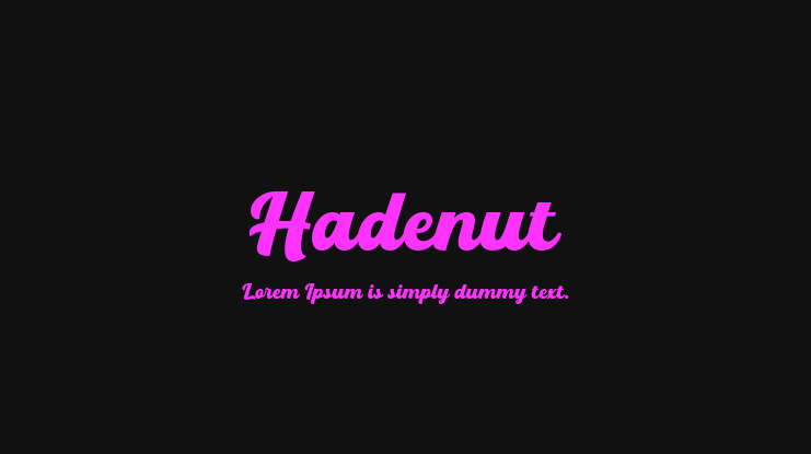 Hadenut Font