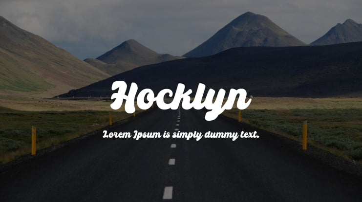 Hocklyn Font