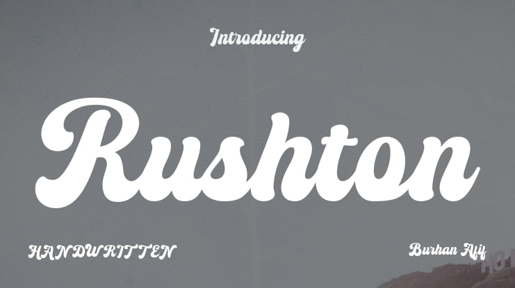 Rushton Font