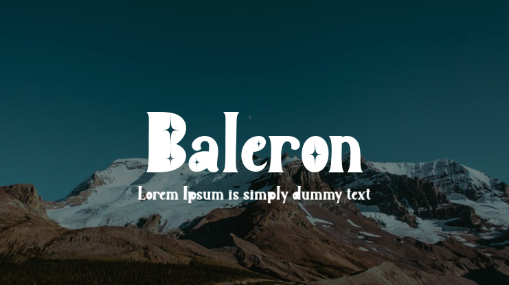 Baleron Font
