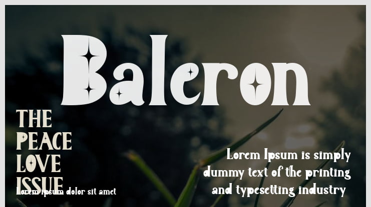 Baleron Font