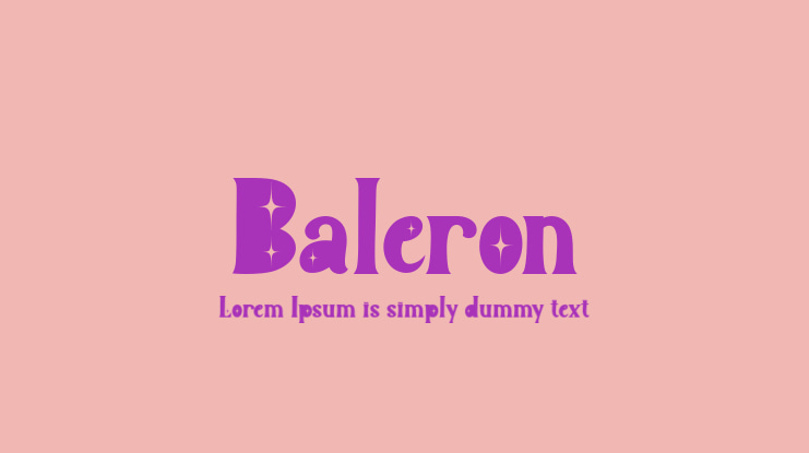 Baleron Font