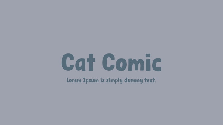 Cat Comic Font