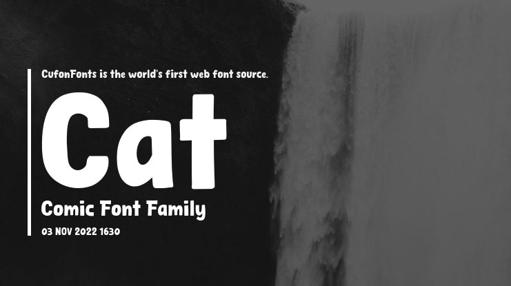 Cat Comic Font
