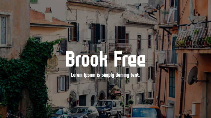 Brook Free Font