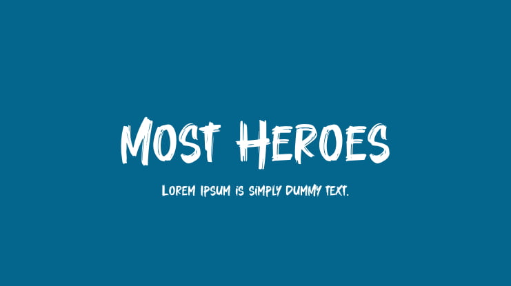 Most Heroes Font