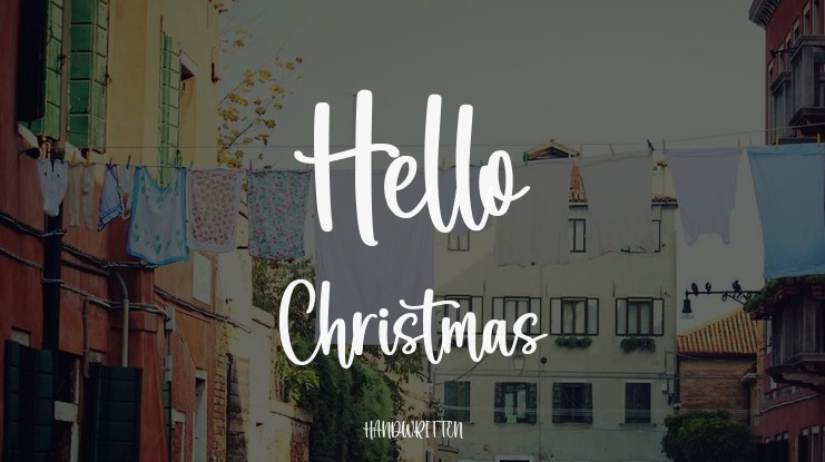 Hello Christmas Font