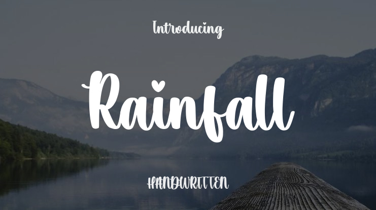 Rainfall Font