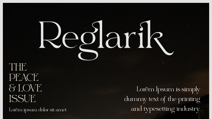 Reglarik Font