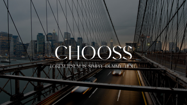 Chooss Font