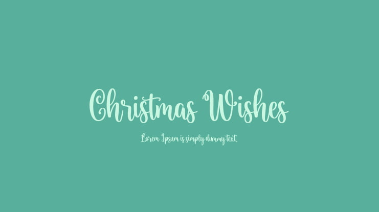 Christmas Wishes Font Family
