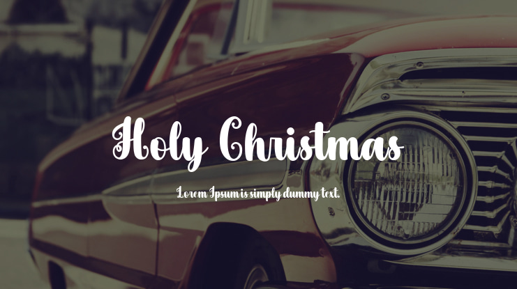 Holy Christmas Font