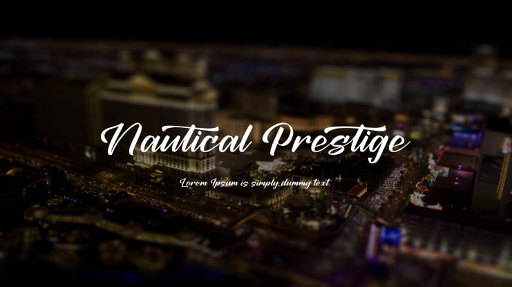 Nautical Prestige Font