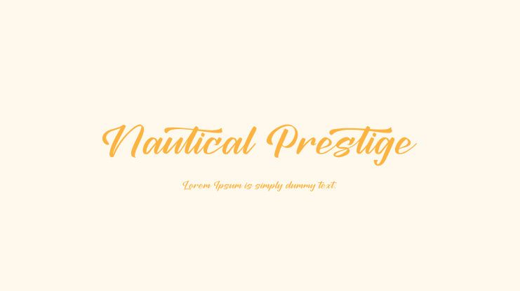 Nautical Prestige Font