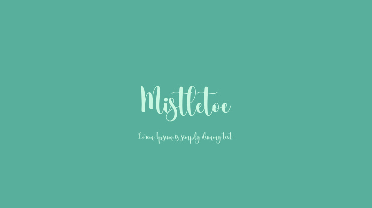 Mistletoe Font