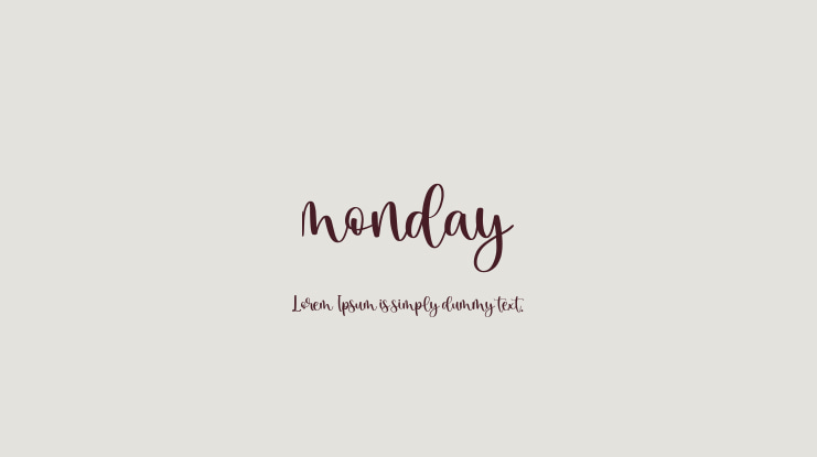 monday Font