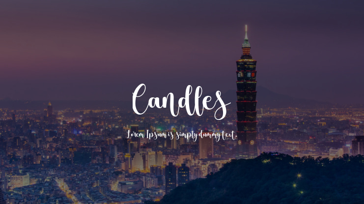 Candles Font