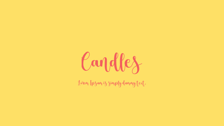 Candles Font
