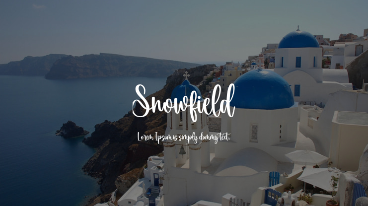 Snowfield Font