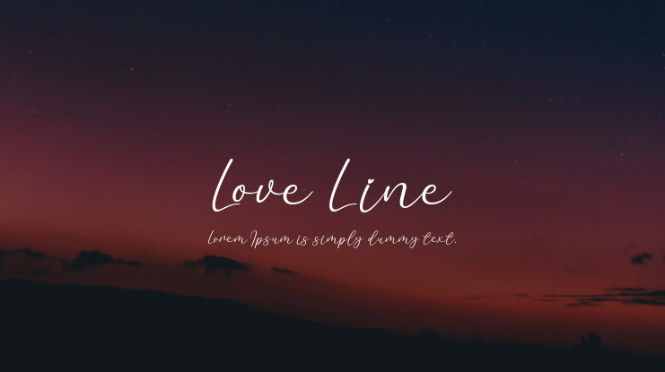Love Line Font