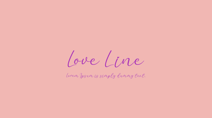 Love Line Font