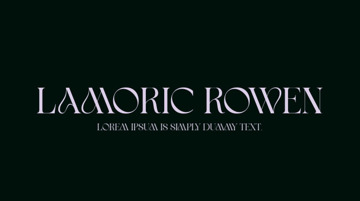Lamoric Rowen Font