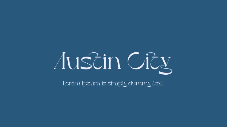 Austin City Font