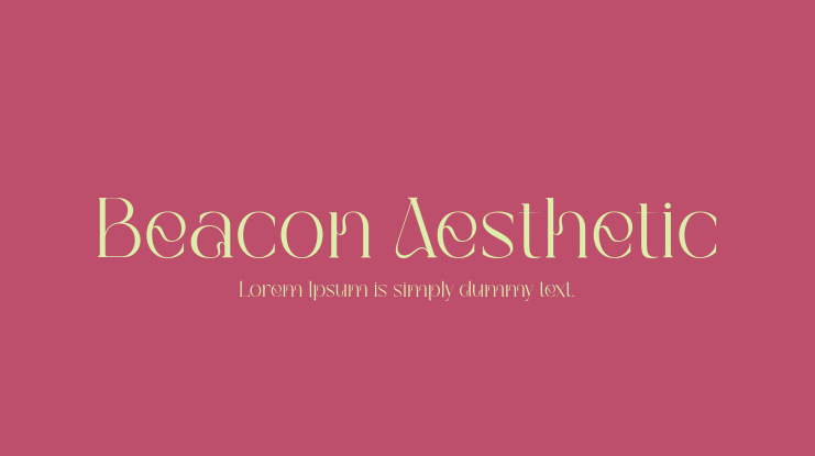 Beacon Aesthetic Font