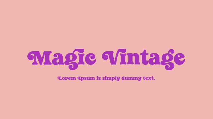 Magic Vintage Font
