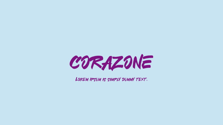 CORAZONE Font