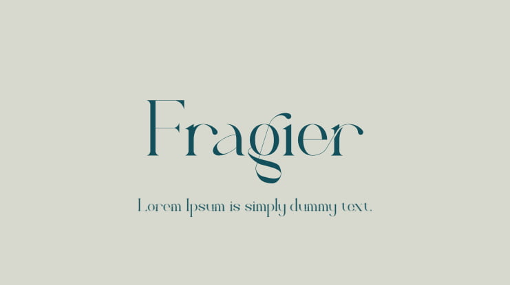 Fragier Font