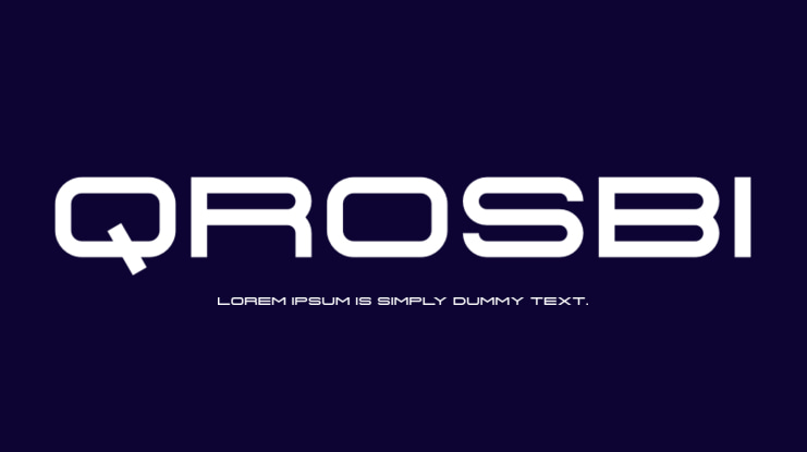 Qrosbi Font