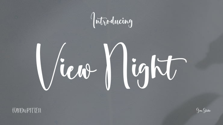 View Night Font