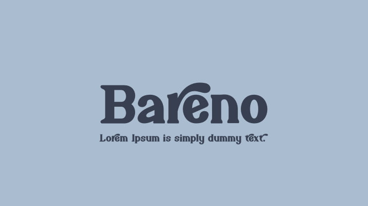 Bareno Font